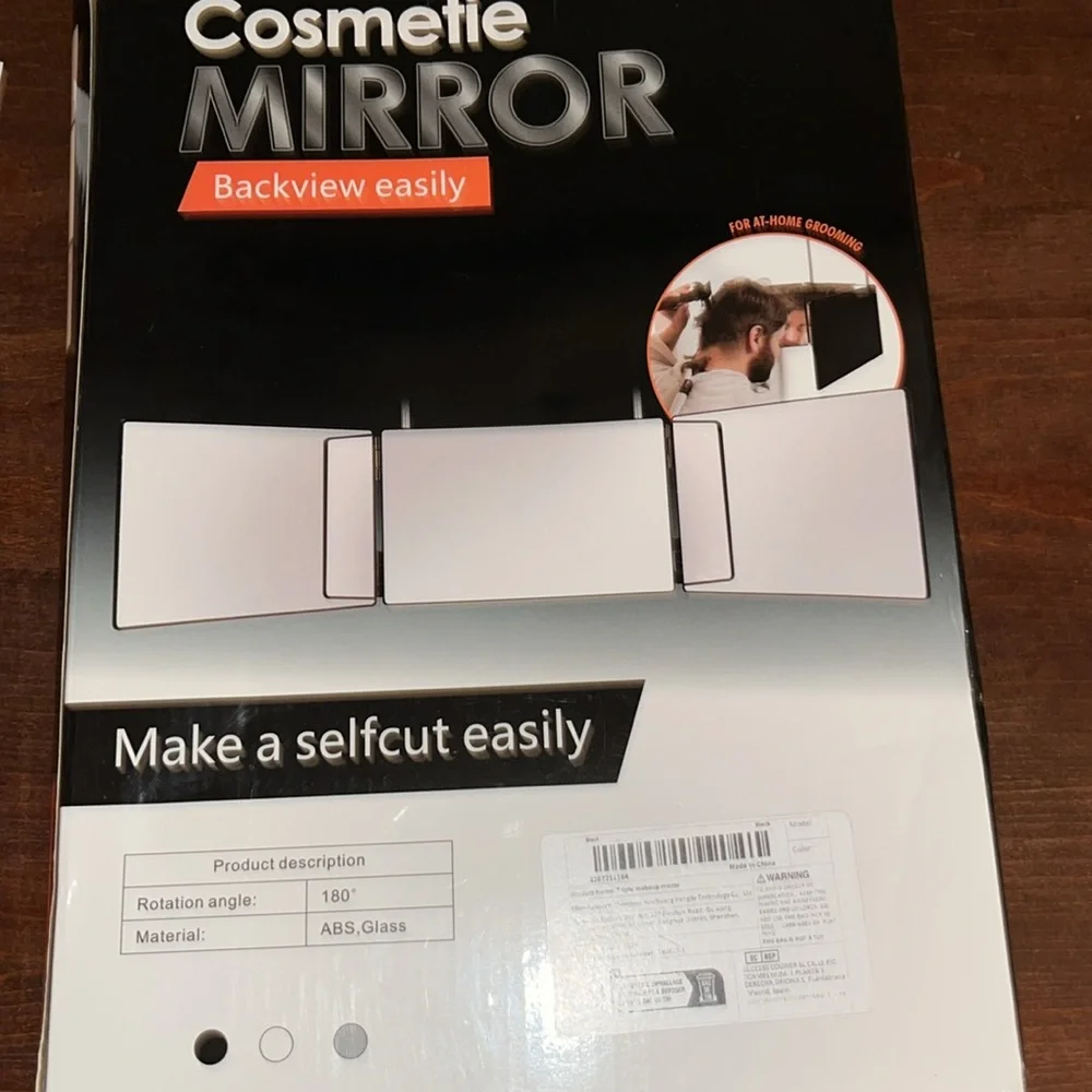 Cosmetic Large Mirror 3 Screens Hang or Stand Up NWOT